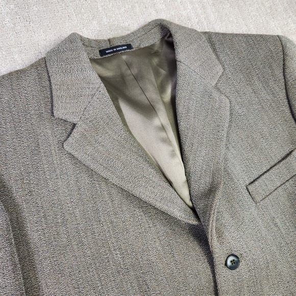 Oliver Brown Blazer Men 50r Super Heavy Wool Tweed England Hunting Sport Coat
